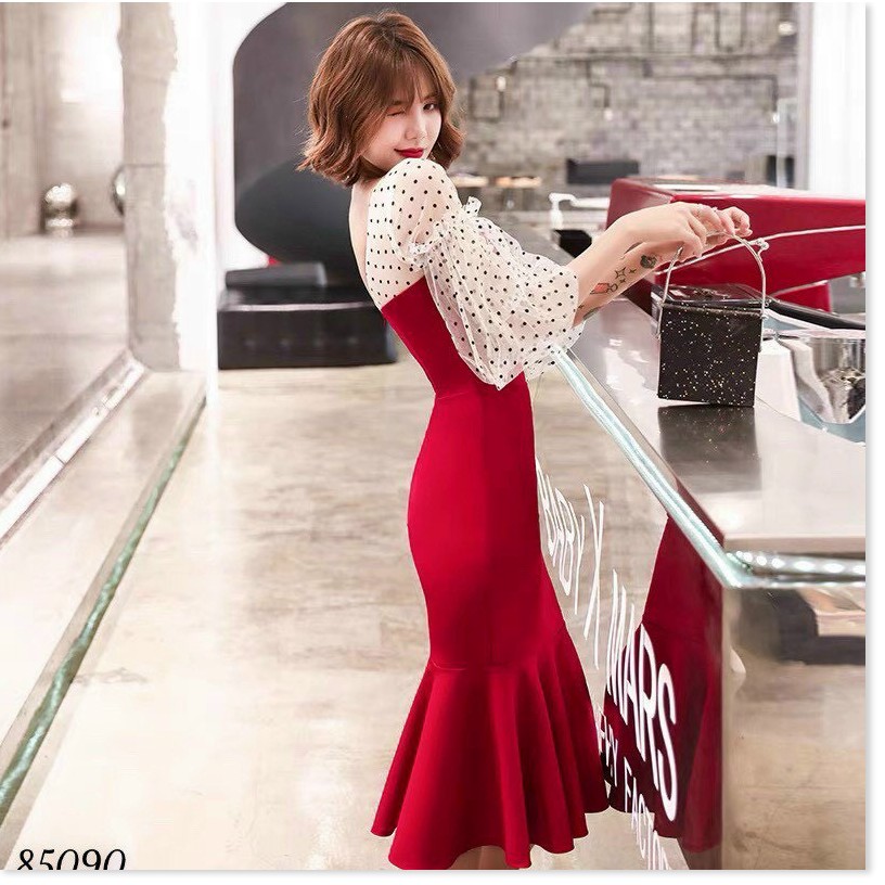 ĐẦM XOÈ VINTAGE DỰ TIỆC SIÊU ĐẸP ,TÔN DÁNG CHO CÁC CHỊ EM