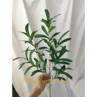 cành lá oliu giả -6 nhánh - 10 nhánh  trang trí sự kiện - làm cây giả- cắm lọ hoa để bàn