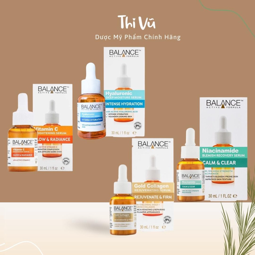 Tinh chất Balance dưỡng ẩm sáng da mờ thâm 30ml - Thi Vũ