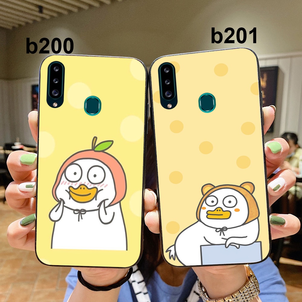 Ốp lưng điện thoại Samsung a20s bộ vịt xanh ngộ nghĩnh đáng yêu