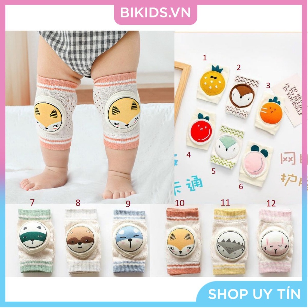 Bịt bảo về đầu gối hình thú cho bé tập bò KID HOUSE