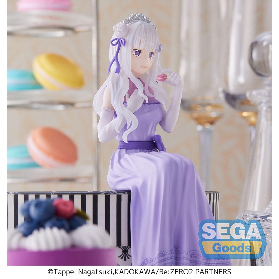 Mô hình nhân vật Emilia Dressed-Up Party Perching Ver Re:ZERO Lost in Memories PM Prize Figure - SEGA