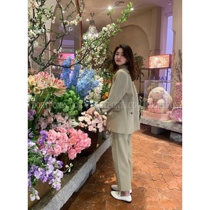 (HÀNG ĐẸP 2 LỚP) ÁO BLAZER TRƠN Khaki DORYPONY Thanh Lịch STREET STYLE JACKET – AK145 ( 2 lớp đẹp)