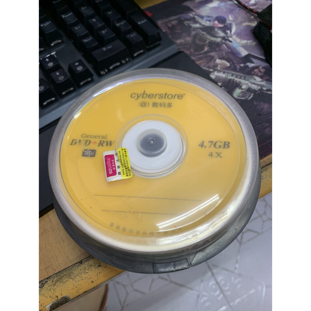 Đĩa DVD+RW Cyberstore hàng tray không hộp 4x 4.7Gb