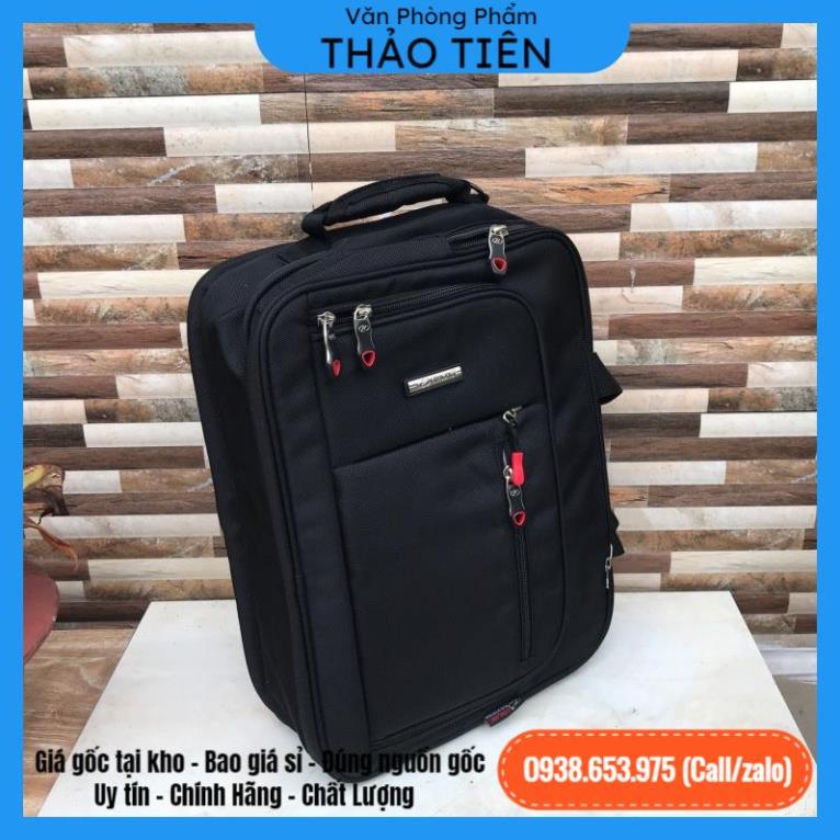 🔥kho sỉ vpp🔥 Balo, cặp đa năng học sinh cấp 2,3 màu đen ( 40x16x30cm ) - VPP Thảo Tiên