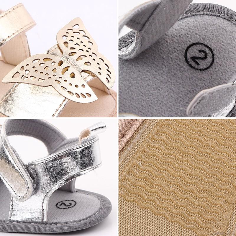 Giày Sandal Đế Mềm Chống Trượt Cho Bé Gái Tập Đi