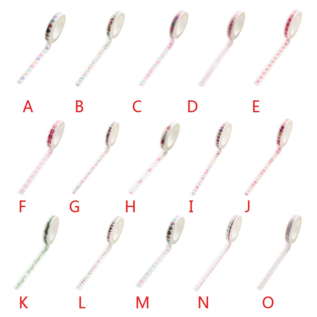 Băng Keo Dán Trang Trí Nhiều Họa Tiết Đáng Yêu