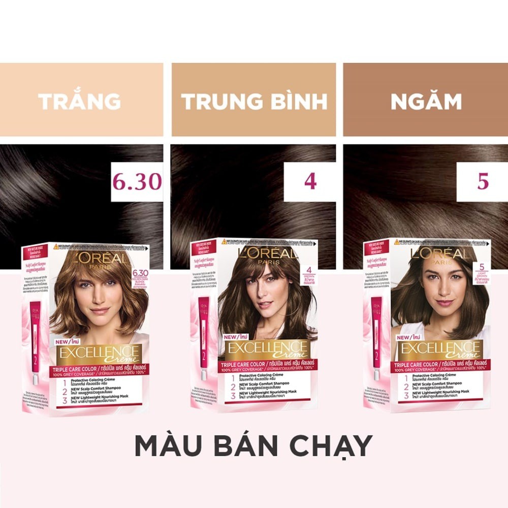 Kem Nhuộm L'Oreal Paris Haircolor Excellence 172ml