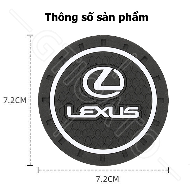 GTIOATO Lót Ly Xe Hơi Chống Trượt Miếng Lót Cốc Xe Ô Tô Miếng Lót Ly Xe Ô Tô Trang Trí NộI ThấT Ô Tô Cho Lexus NX RX300 GS350 RX330 UX RX350 IS300 IS ES200 ES300H ES LS460 RX270 IS250 UX200 GS 570 RX450H ES350 CT IS200T LS500 RX UX250 NX350 LM