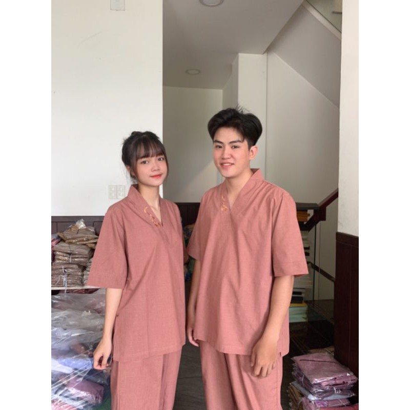 ĐỒ LAM ĐI CHÙA- MẪU TIXI THÊU CỔ- HÀNG LOẠI 1 CAO CẤP