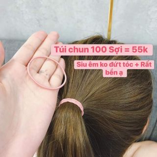 Set 5 sợi thun cột tóc 5 màu