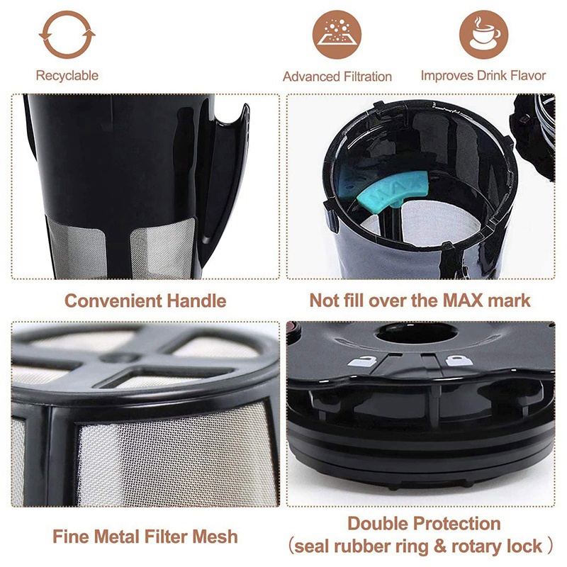 Reusable Coffee Filters Compatible for Keurig K Cup 2.0 Series