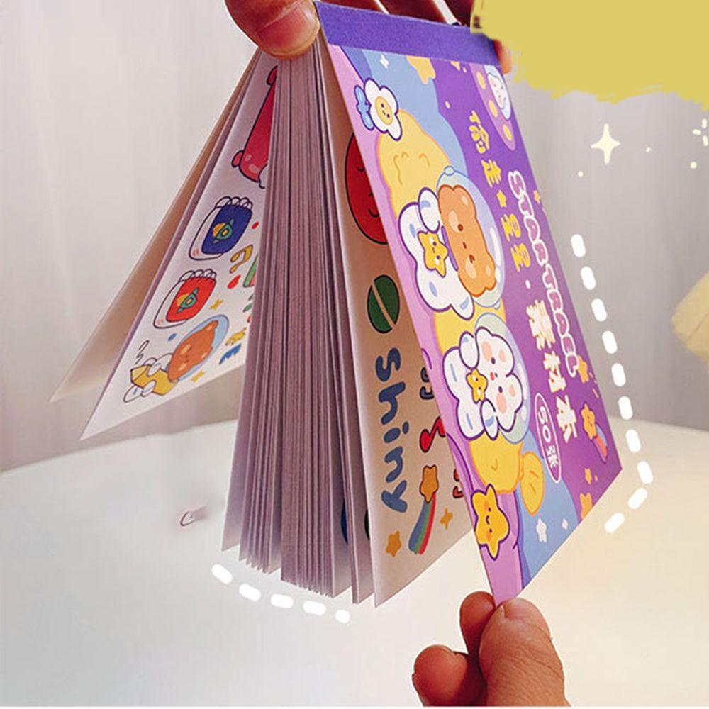PISTA Bộ 50 Miếng Dán Trang Trí Sổ Tay Chống Thấm Nước Họa Tiết Hoạt Hình Dễ Thương