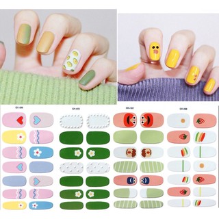 Dán móng nghệ thuật- Dán móng trang trí- Sticker dan móng - Set 14 miếng dán