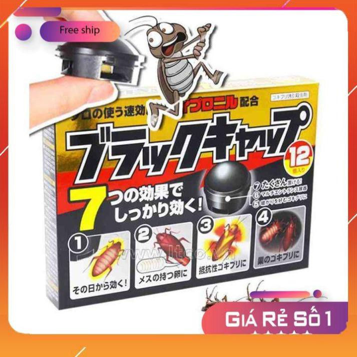 Viên diệt gián Nhật bản [FREE SHIP] an toàn hiệu quả hộp 12 viên
