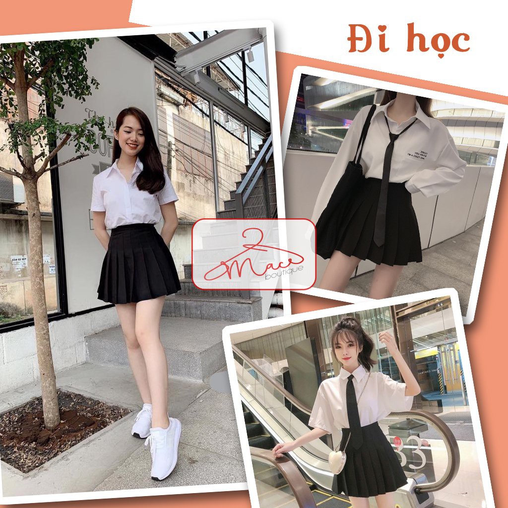 Chân váy nữ xếp ly phong cách âu mỹ phong cách Tenis vải tuyết mưa cao cấp - MACboutique | BigBuy360 - bigbuy360.vn