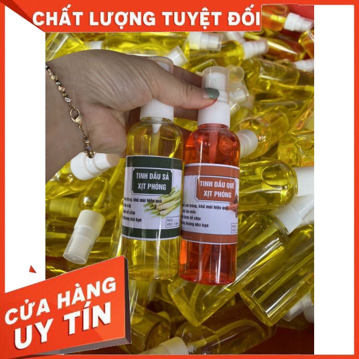 Tinh Dầu Sả,Quế ⭐(KHO SỈ)⭐ Chai Xịt Phòng Tinh Dầu Quế,Sả Hương Thơm Tự Nhiên Dùng Đuổi Muỗi,Khử Mùi Thanh Lọc Không Khí
