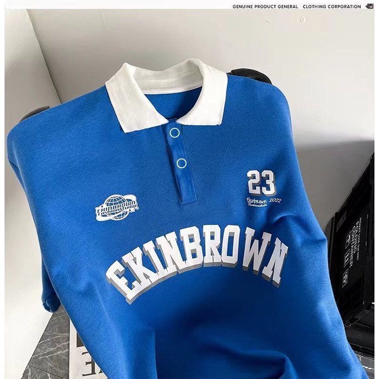 Áo Thun polo Ngắn Tay Dáng Rộng Thời Trang Mùa Hè Dành Cho Nữ