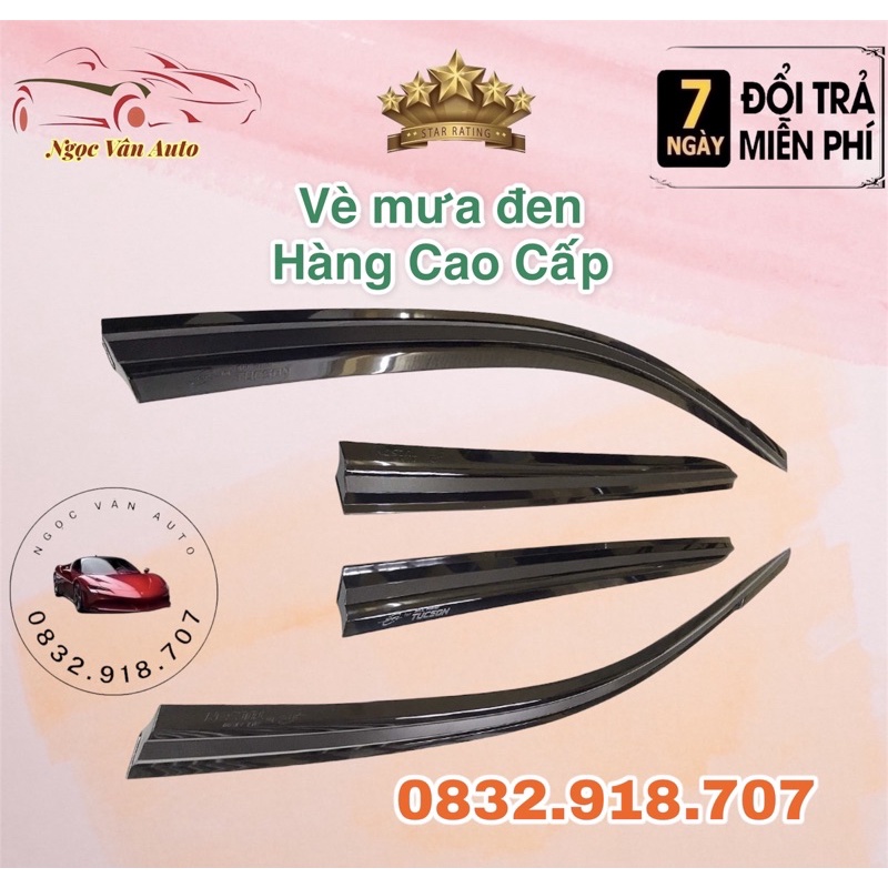 Bộ vè mưa Tucson 2019 - 2021 Hàng Hàn Quốc chất liệu DÀY và BỀN