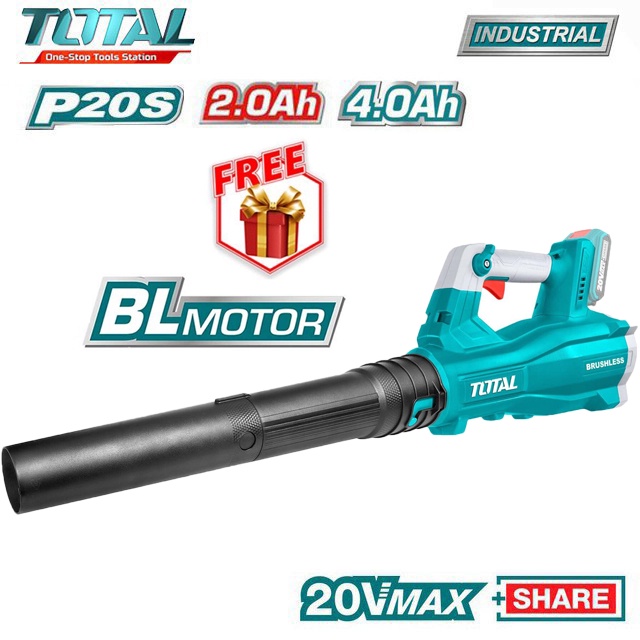 Máy thổi bụi / thổi lá dùng pin TOTAL 20V TABLI20428 Brushless