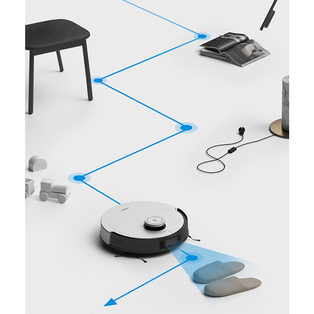 Robot Hút Bụi Lau Nhà Ecovacs Deebot X1 OMNI - Tự Động Đổ Rác và Tự Động Giặt Khăn Lau