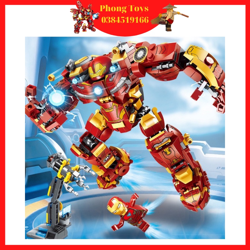 LẮP RÁP XẾP HÌNH LW 2018 : BỘ GIÁP CỦA NGƯỜI SẮT MK44 IRON MAN 568 MẢNH