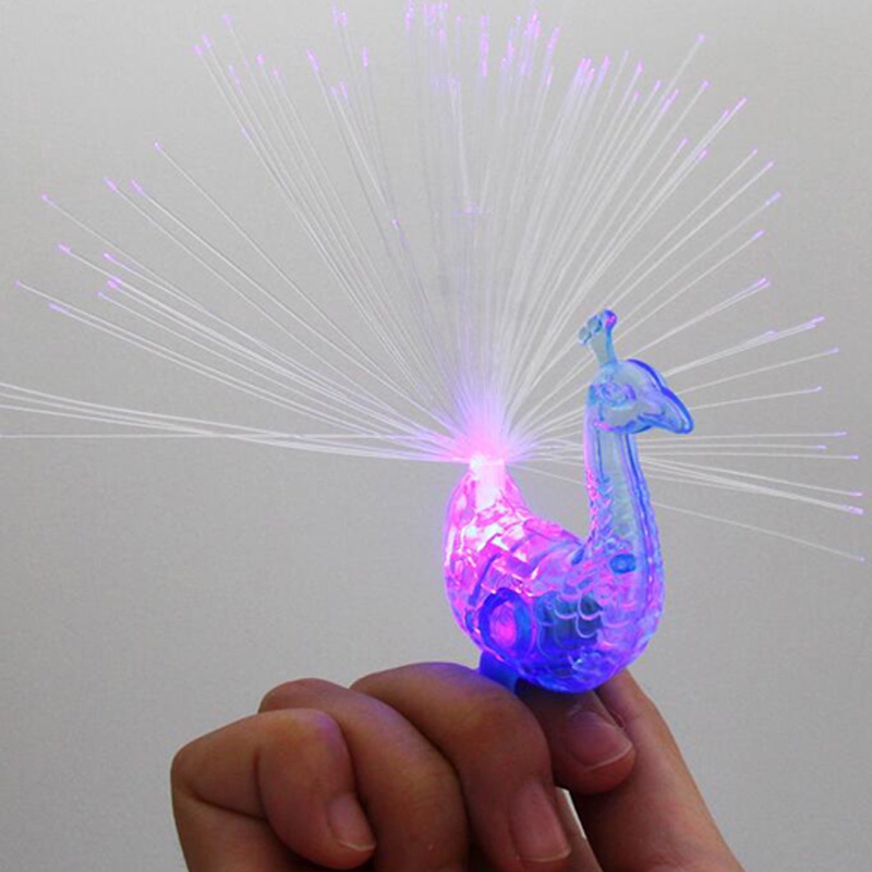 Đồ chơi hình chú công có đèn LED neon cho bé