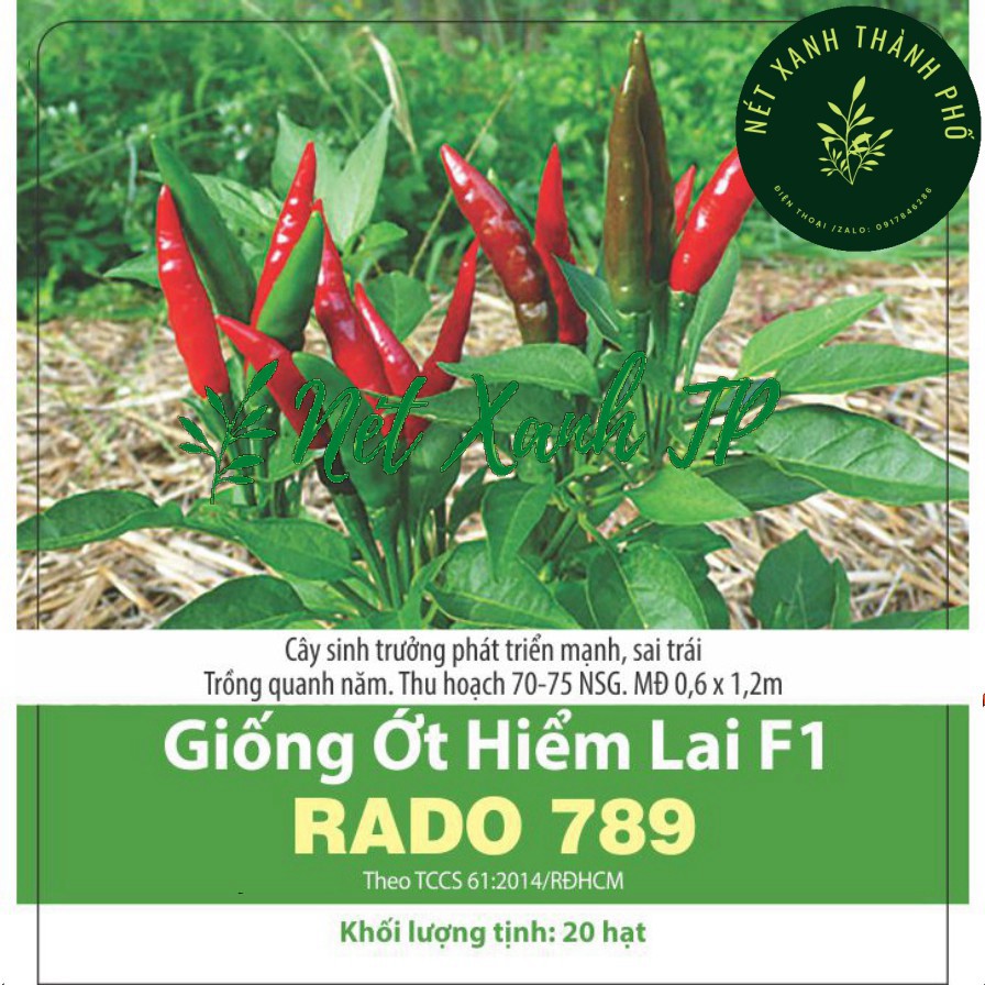 Hạt giống Ớt Hiểm sai trái 0,2g