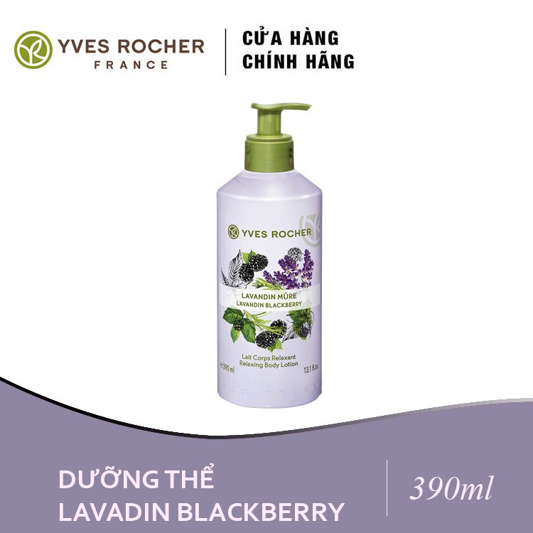 Sữa Dưỡng Thể Yves Rocher Lavandin Blackberry Relaxing Body Lotion 390Ml