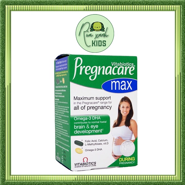 Vitamin tổng hợp cho bà bầu Pregnacare Max, Anh (84 viên) bổ sung Vitamin C, D3, DHA, Axit Folic cho bà bầu, mẹ sau sinh