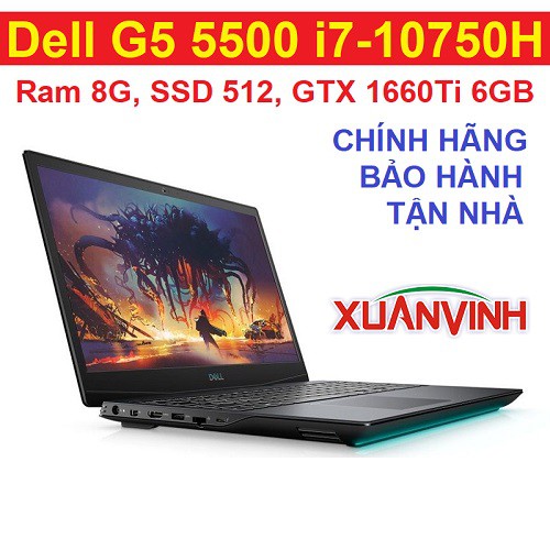 Dell Inspiron 15 G5 5500 70225485 Core i7-10750H 8GB SSD512GB GTX1660Ti 6GB Phiên Bản 2020 (New 100% Chính Hãng) | BigBuy360 - bigbuy360.vn