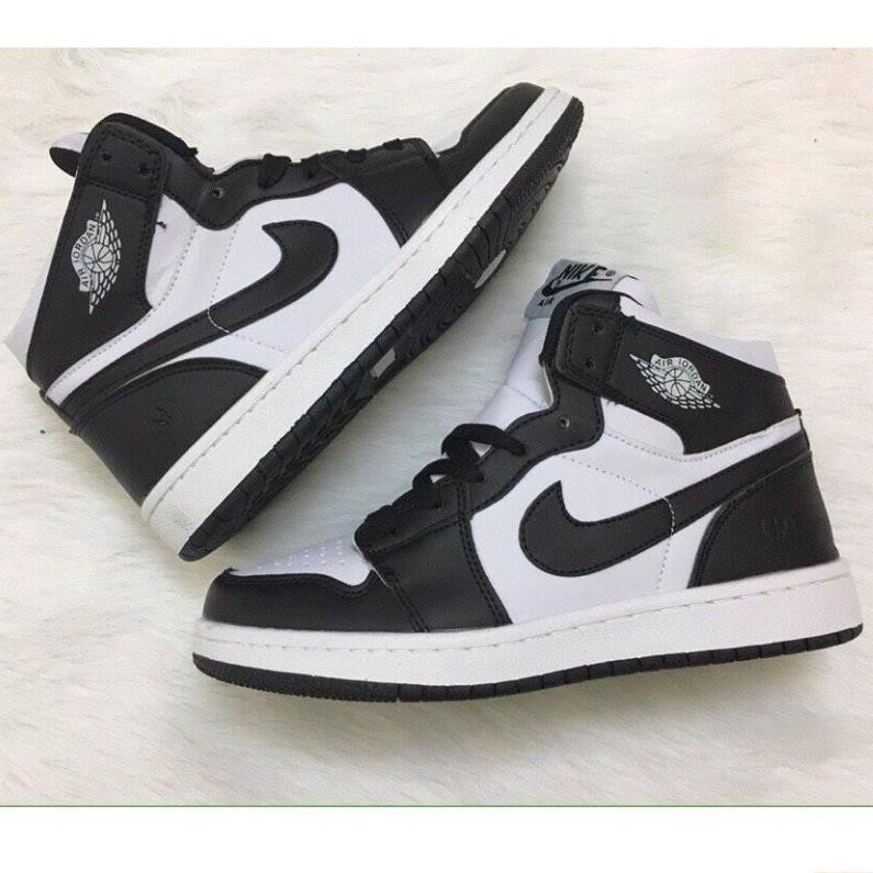 Giày thể thao sneaker Air Jordan Cổ Cao, JD1 panda đen trắng full box - Hot trend 2021 | BigBuy360 - bigbuy360.vn