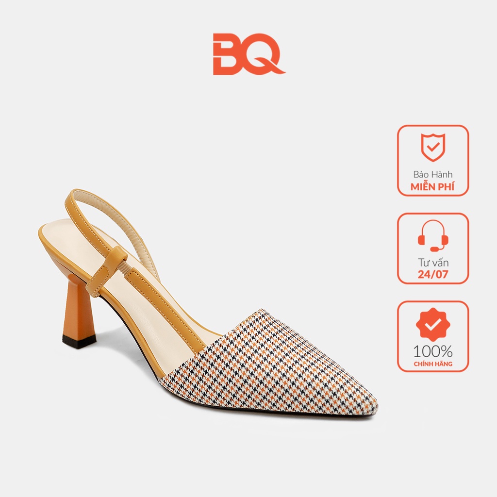 Giày cao gót nữ bít mũi gót nhọn 7p quai hậu BQ GB H170