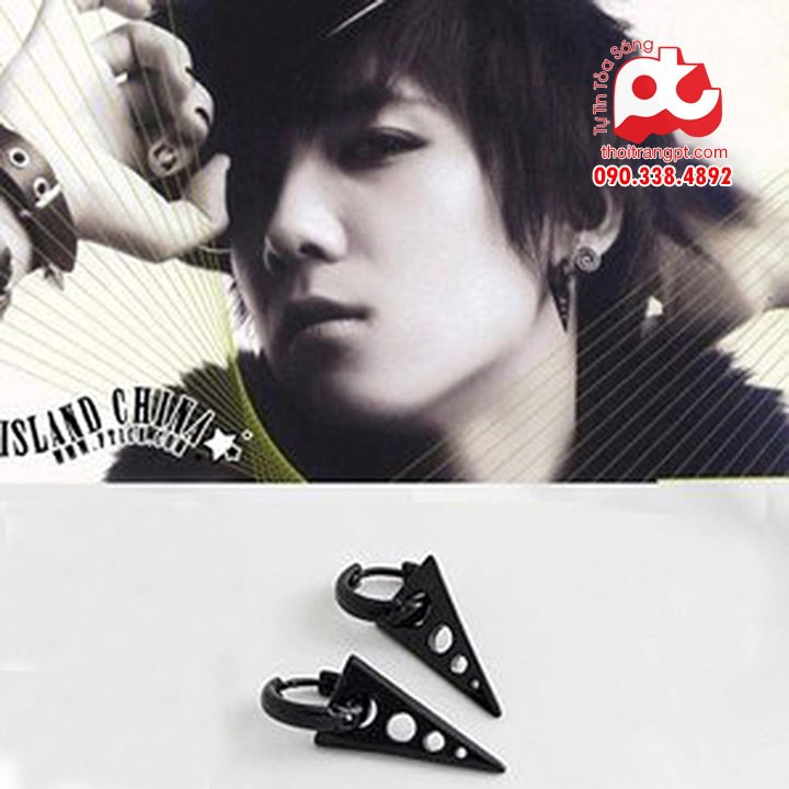 Bông tai nam inox - Mã: BT04 ( 1CẶP)