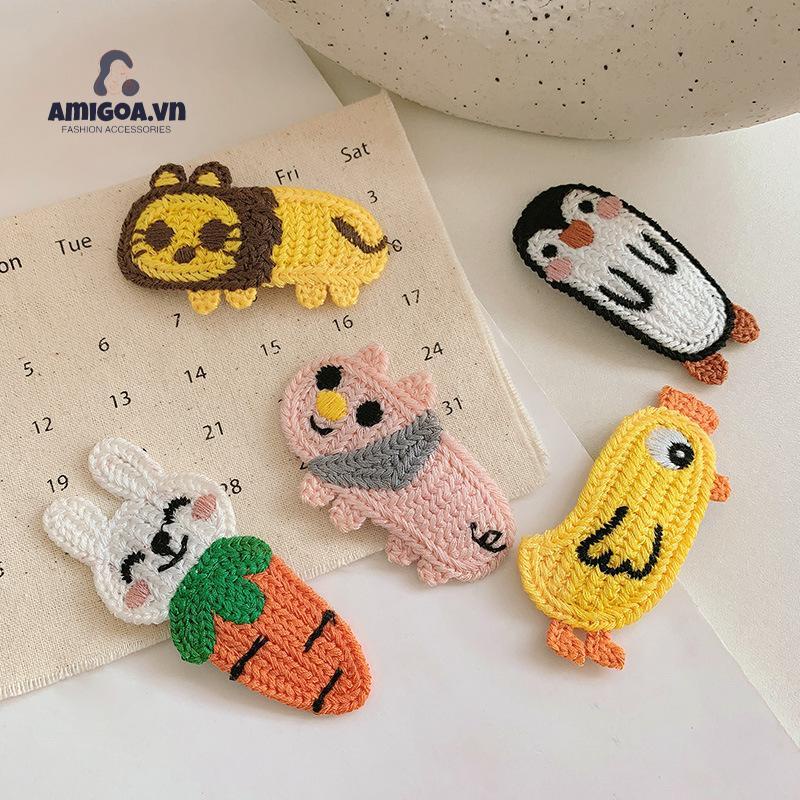 Kẹp Tóc Len Dễ Thương Dành Cho Nữ