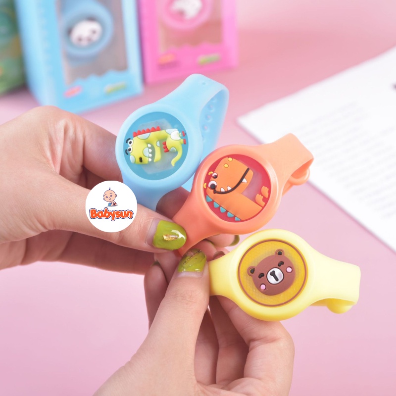 Đồng Hồ Đuổi Muỗi Có Đèn – Vòng Đeo Tay Đuổi Muỗi Tinh Dầu Thực Vật Phát Sáng- Đồ chơi cho bé