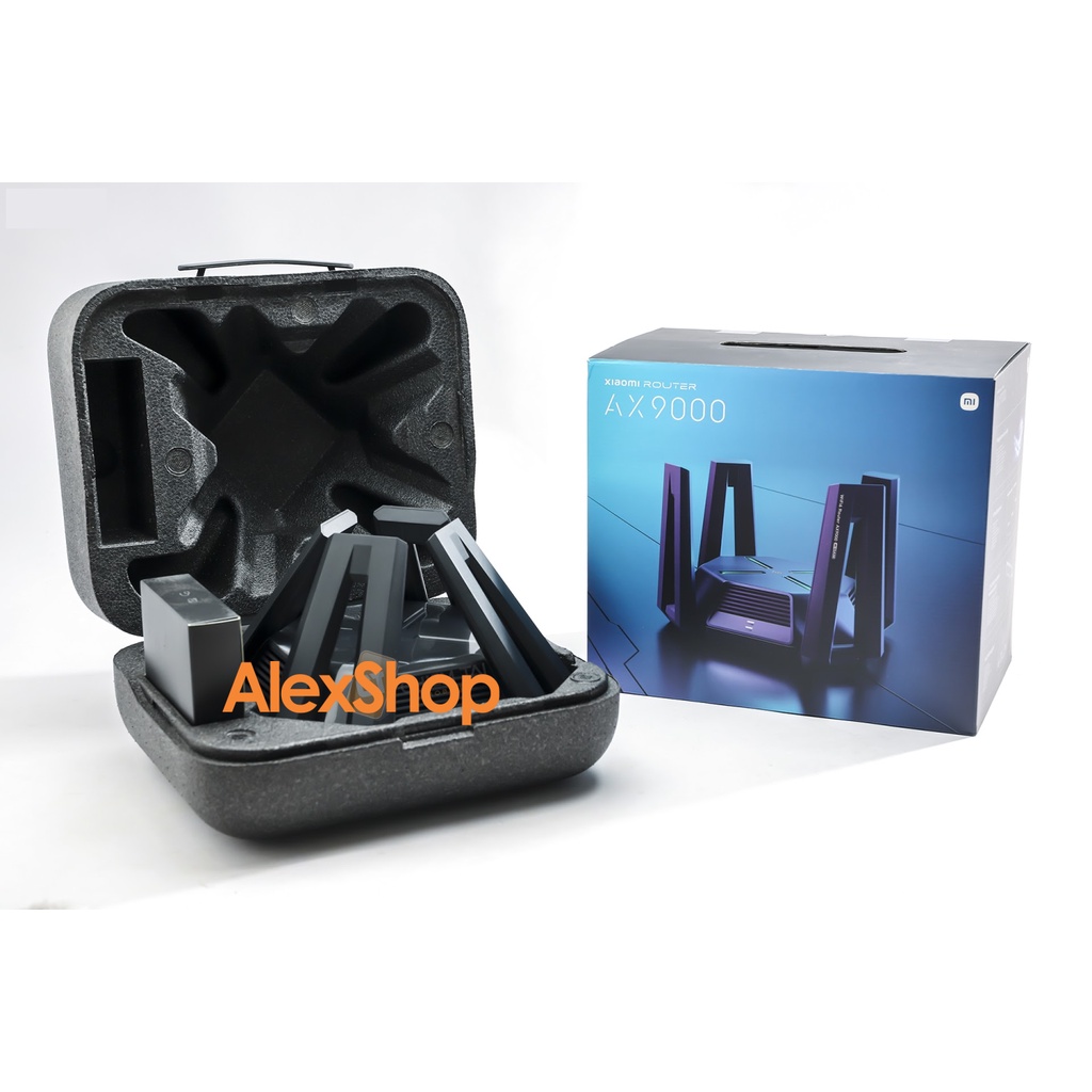 Xiaomi AIoT AX9000 Phát Wifi 6 3 Băng Tần Phiên Bảng Gaming Quad-Core CPU 1GB RAM 4K QAM