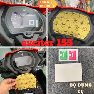exciter 155 miếng dán cường lực nano 9h+ chống trầy xước chống va đập cực tốt kèm phụ kiện hỗ trợ dán