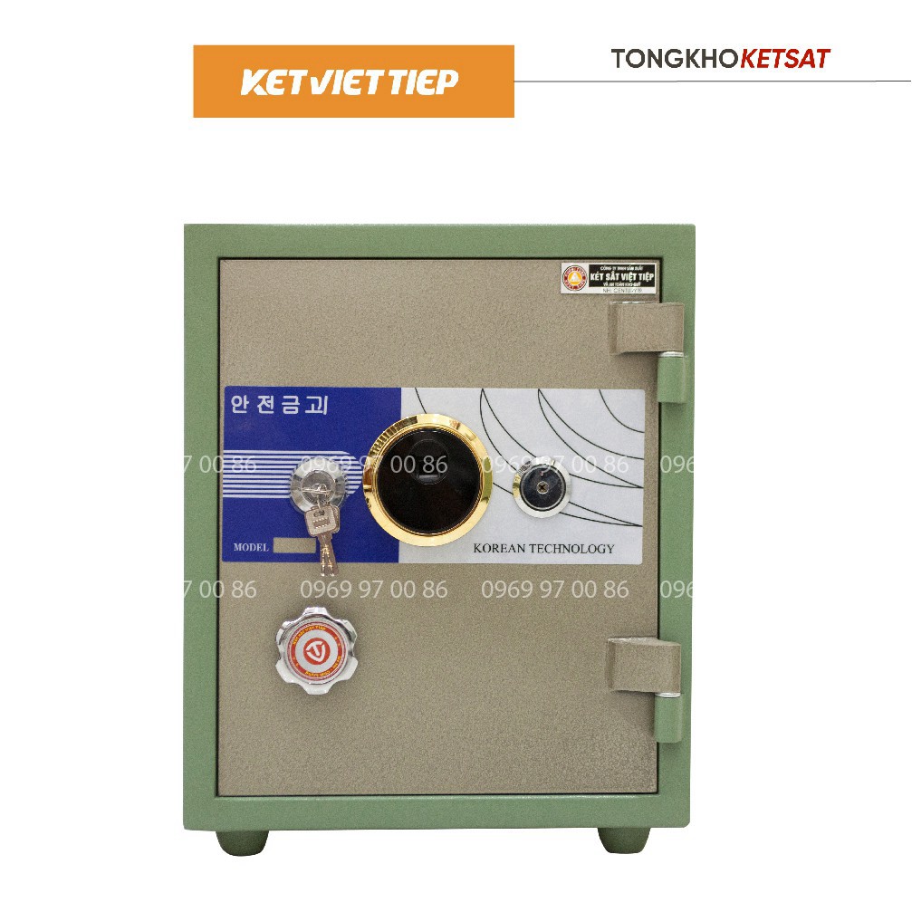 Két Sắt Vân Tay Nặng Việt Tiệp KVTSC66-VT Nội Thất Bọc Da Khóa Thông Minh (Miễn Phí Giao Hàng) 70kg  FREESHIP TOÀN QUỐC