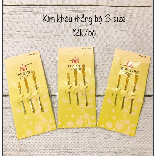 Kim Khâu len vỉ 3 cái