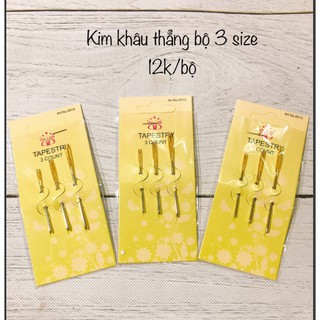 Kim Khâu len vỉ 3 cái