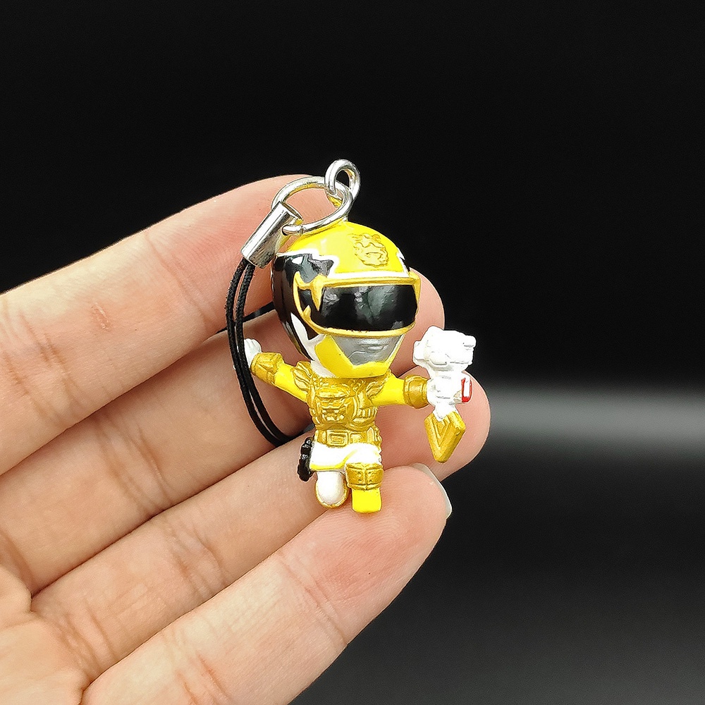 Móc khóa mô hình nhân vật figure SIêu nhân Tensou Sentai Goseiger 3 hàng chính hãng Bandai