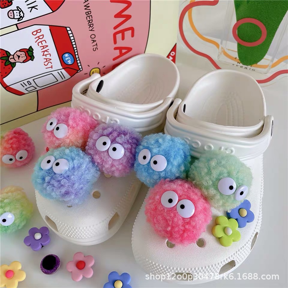 Phụ Kiện Trang Trí Giày Crocs Họa Tiết Hoa Xinh Xắn DIY