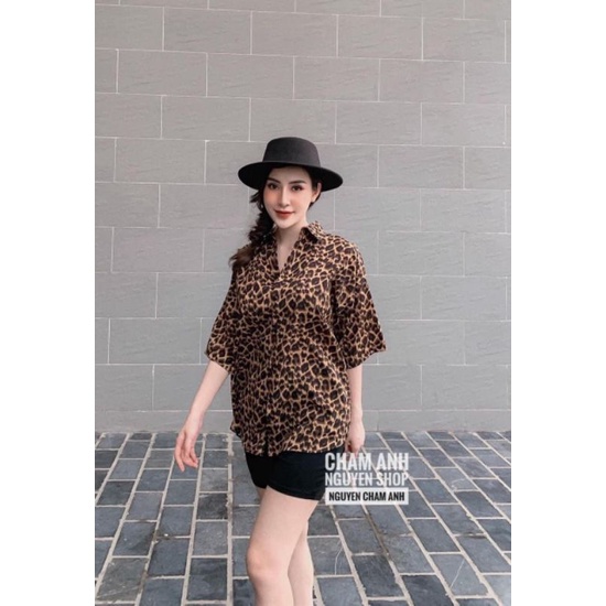💥 Áo sơmi beo , xám báo và ngựa vằn form rộng < 62kg mặc thoải mái Chất: kate lụa 100%