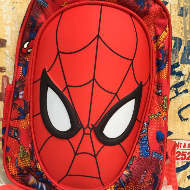 Túi balo Nhện To Bé-Balo hình người nhện Spider Man cho bé mẫu giáo