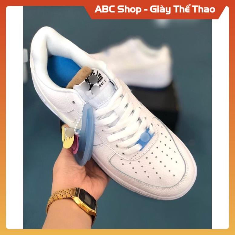 [Hàng Xịn - FreeShip] Giày AF1 low đổi màu hồng vàng trắng xanh, Giầy Air Force trắng đế xanh đổi màu thấp cổ