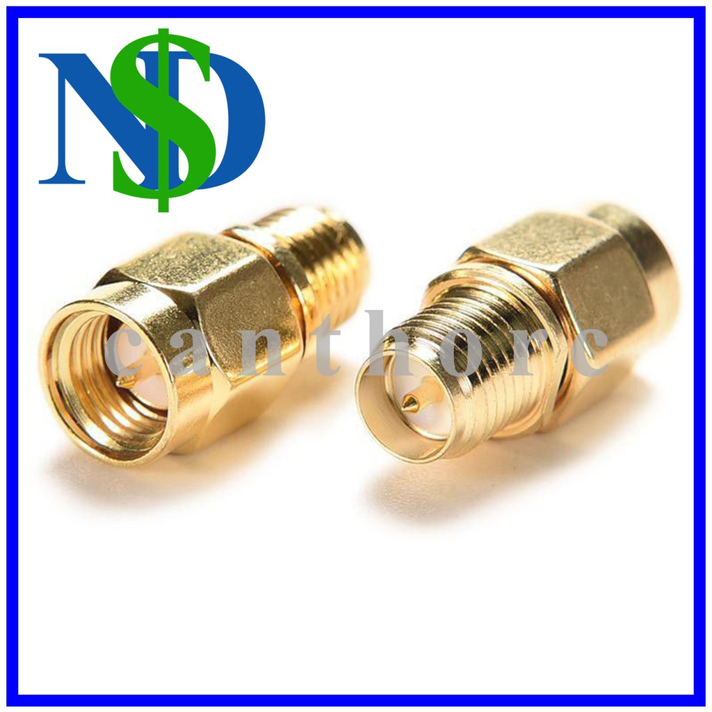 Đầu chuyển SMA sang SMA đực - cái lỗ kim