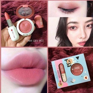 🛍 SET NEE CARA EYESHADOW & LIPSTICK💄