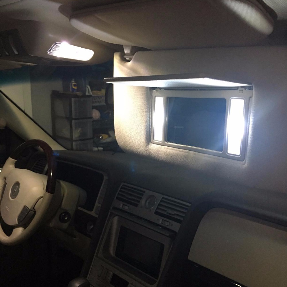 10 Bóng Đèn Led 29mm 6 SMD C5W DC12V Chất Lượng Cao Cho Gương Chiếu Hậu Xe Hơi