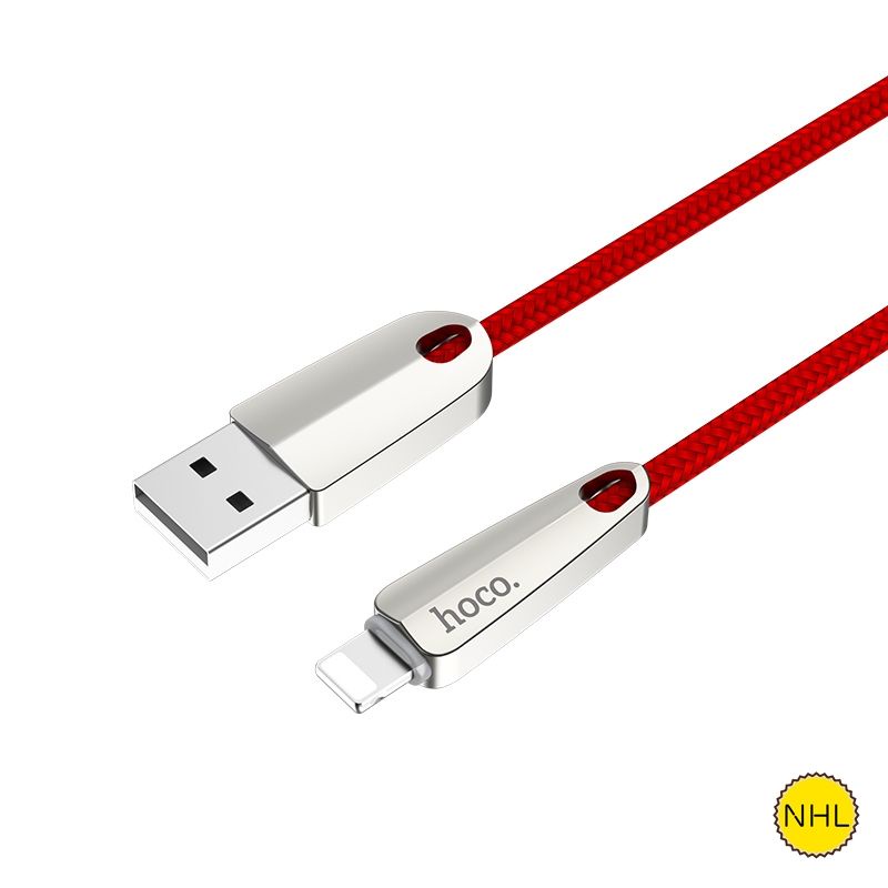 Dây Sạc IP Hoco U35 Chất Liệu Dây Bọc Dù Độ Bền Cực Cao. Cáp Sạc Hoco U35 Hỗ Trợ Sạc Nhanh. Bảo Hành 12 Tháng